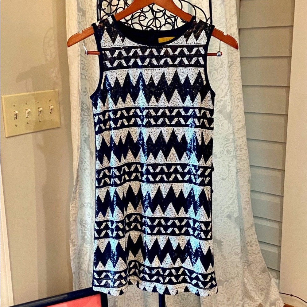 NICOLE MILLER Sequin Mini Dress Size L